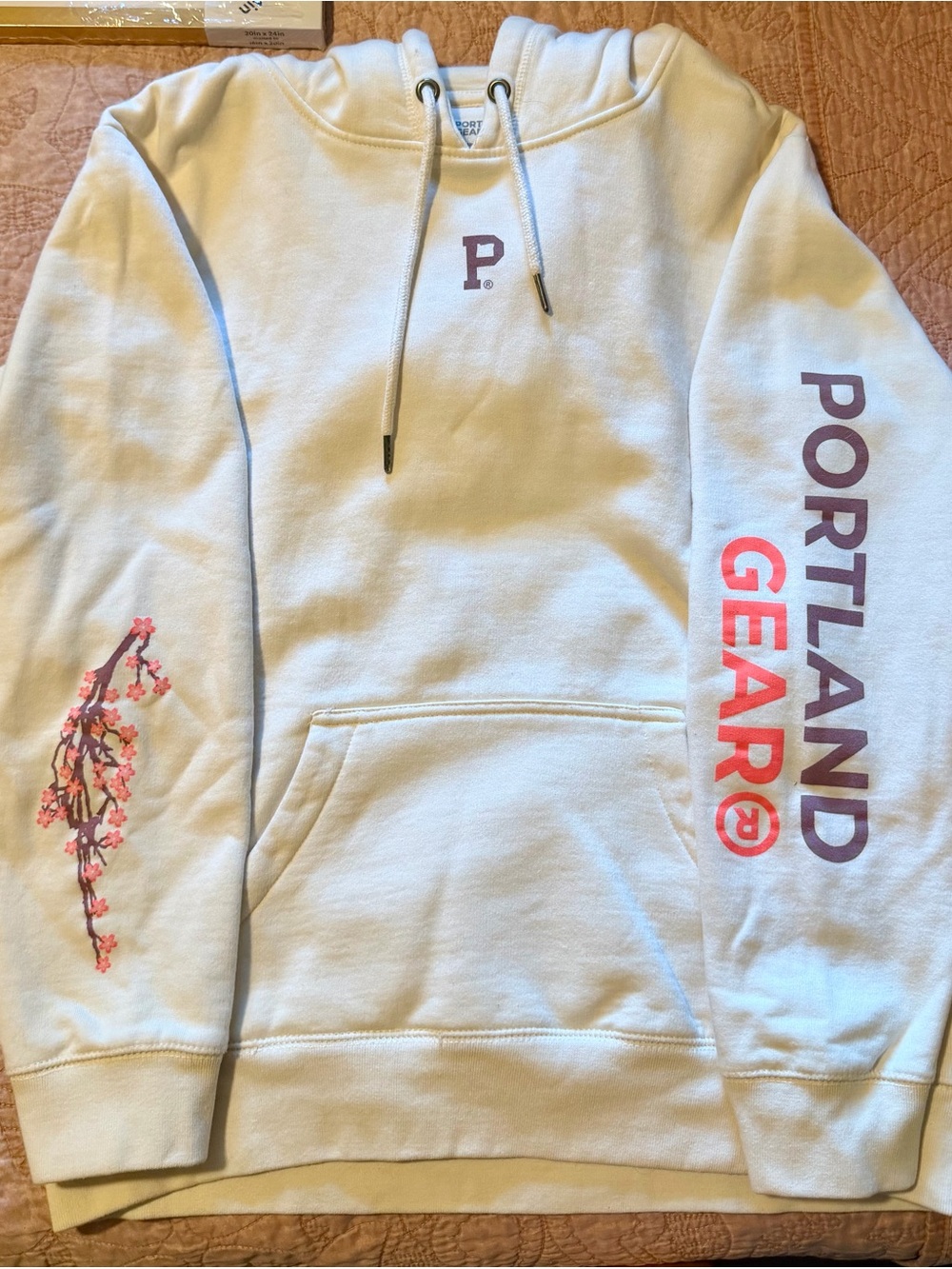 Portland Gear Cream Hoodie - Cherry Blossom Collection